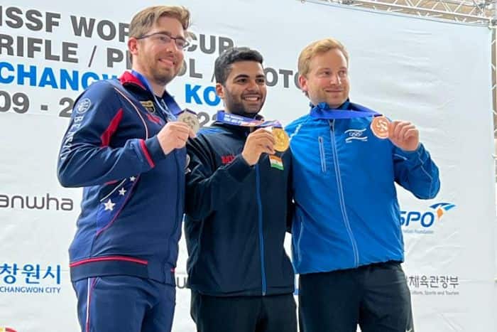 Shooting World Cup: Arjun Babuta Strikes Gold Medal In 10m Air Rifle Final